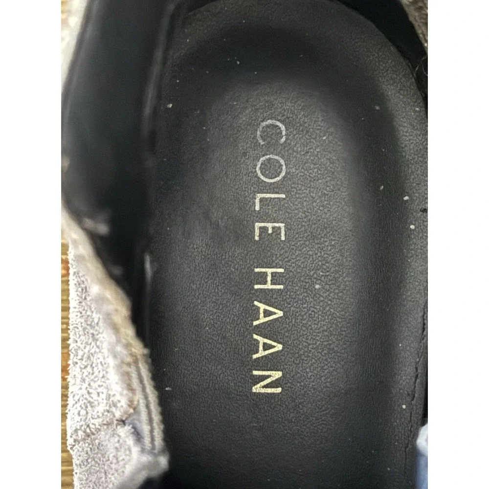 Cole Haan Gray Suede Booties Women's Size 6B Casual Fall Winter Western Classic